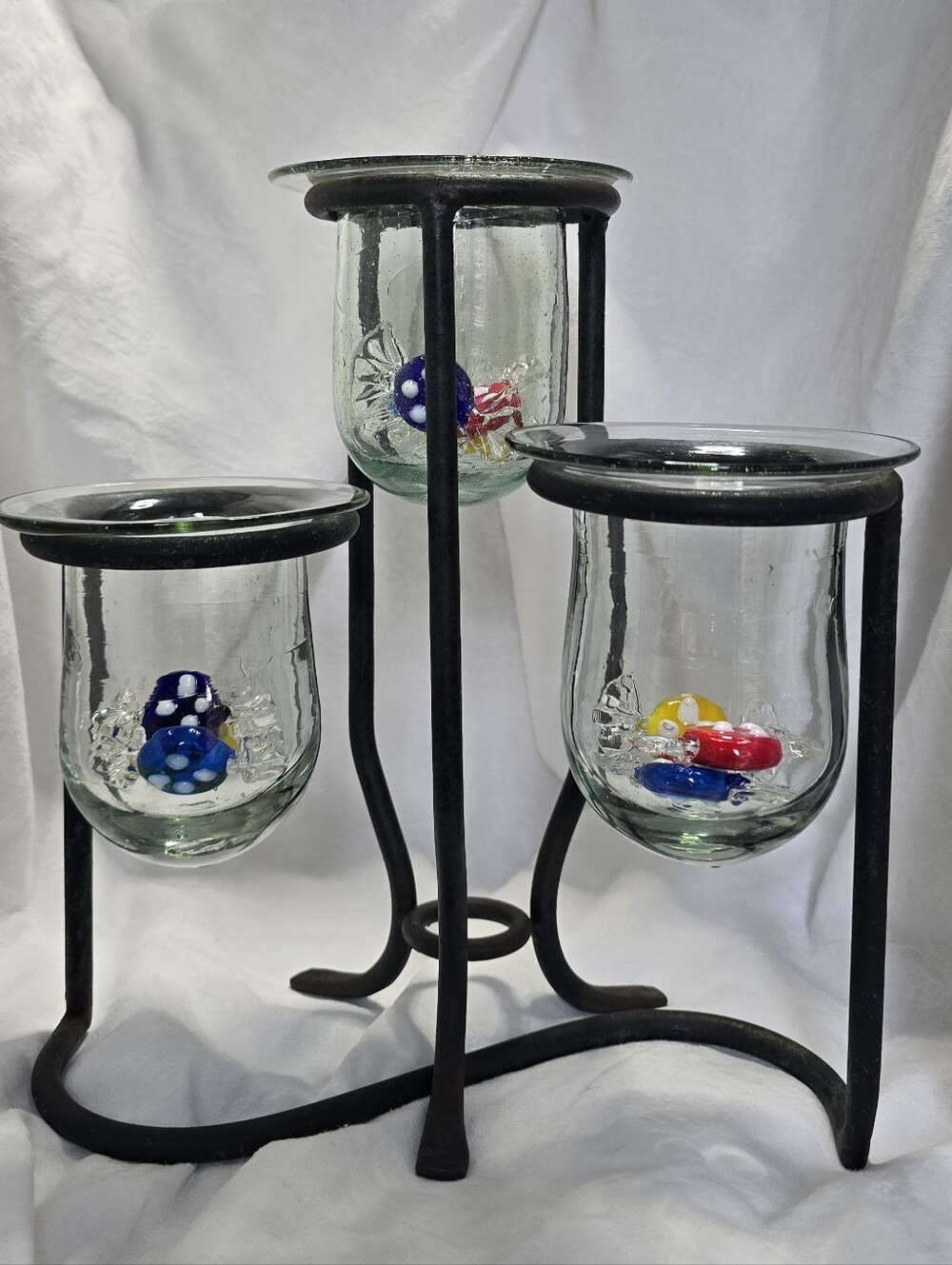 Wrought Iron w/ Blown Glass & Glass Candies